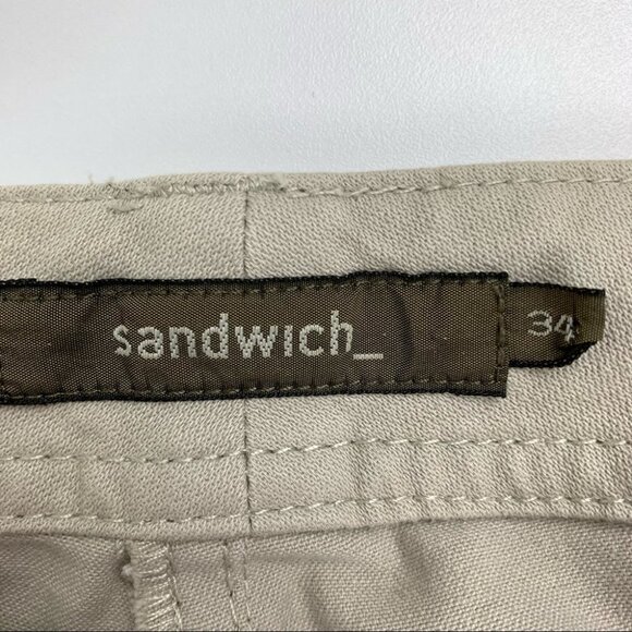 SANDWICH  Bone Skinny Chino Stretch Pants size 34 - Picture 3 of 8